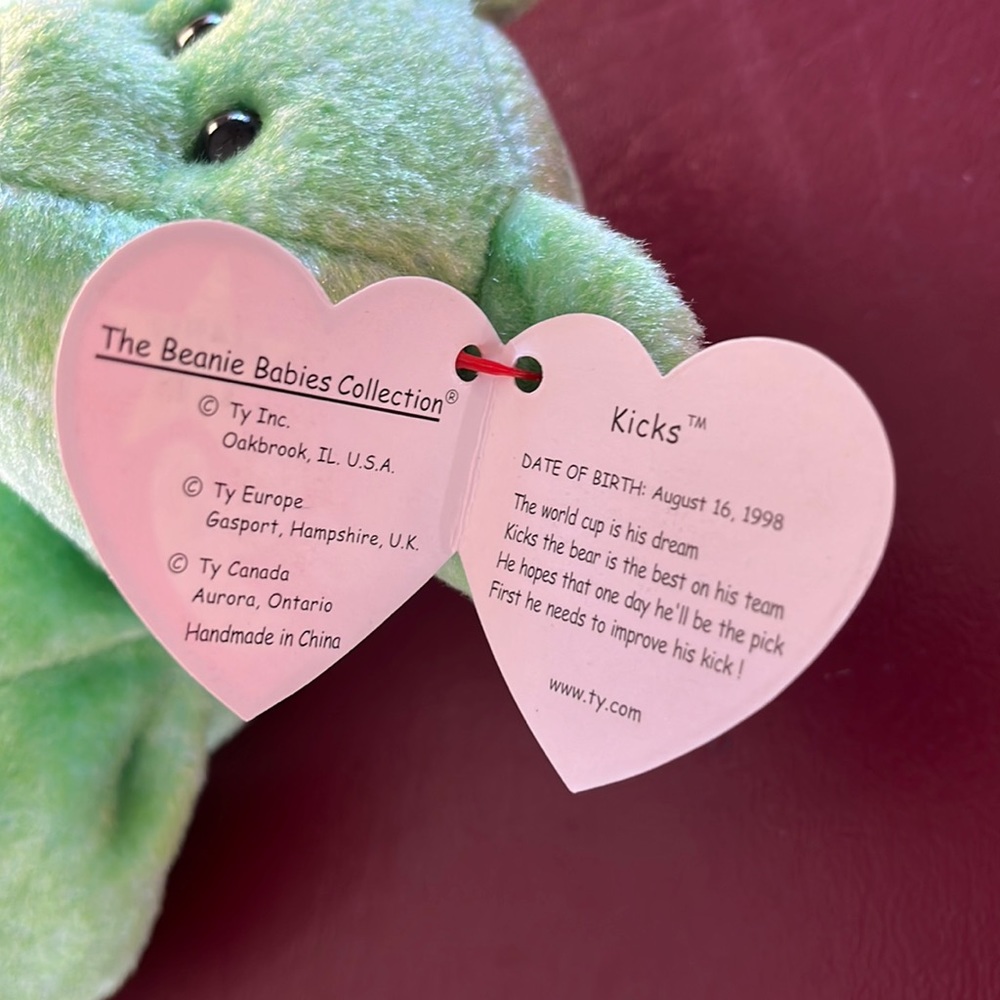 “Kicks” Ty Beanie Babies with errors - Picture 2 of 6